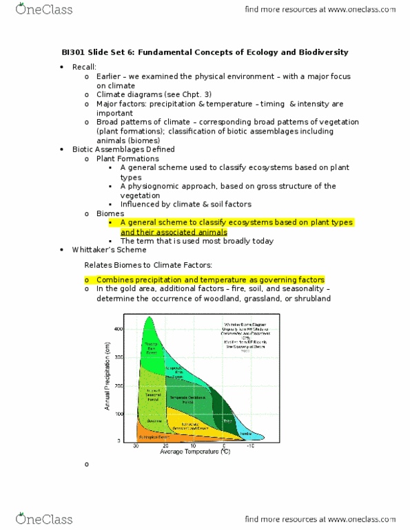 BI301 Lecture Notes - Lecture 6: Wallace Line, Muskrat, Garrett Hardin thumbnail