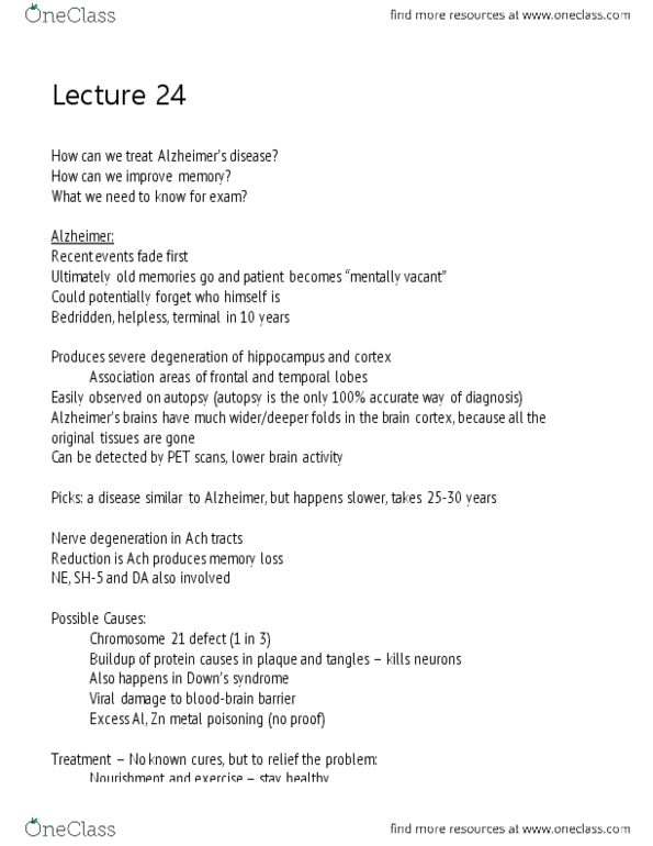 Psychology 1000 Lecture Notes - Lecture 24: Aspirin, Piracetam, Ibuprofen thumbnail