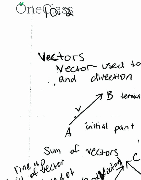 MATH 224 Lecture Notes - Lecture 2: Dot Product thumbnail