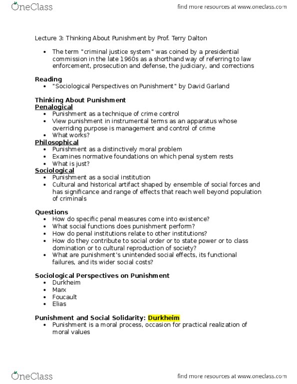 CRM/LAW C7 Lecture Notes - Lecture 3: Herbert Annesley Packer, Emor, Due Process thumbnail