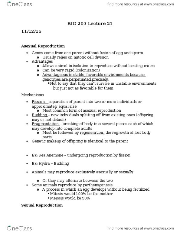 BIO 203 Lecture Notes - Lecture 21: Centre For Addiction And Mental Health, Sexual Differentiation, Aldosterone thumbnail