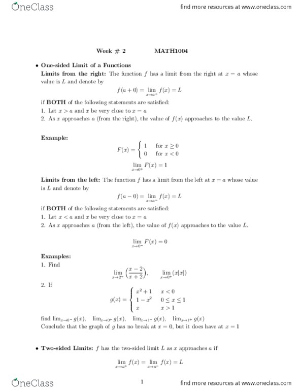 MATH 1004 Lecture 19: W-2 thumbnail