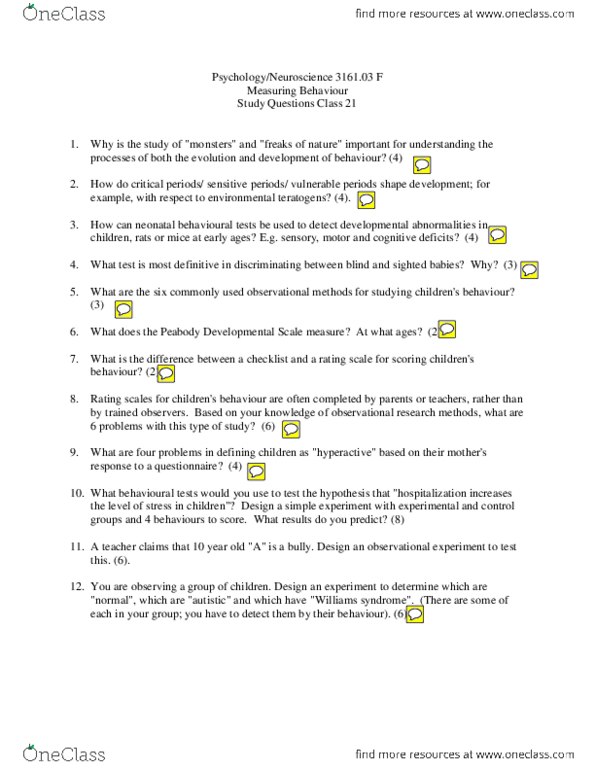 PSYO 3161 Lecture Notes - Lecture 21: Teratology thumbnail