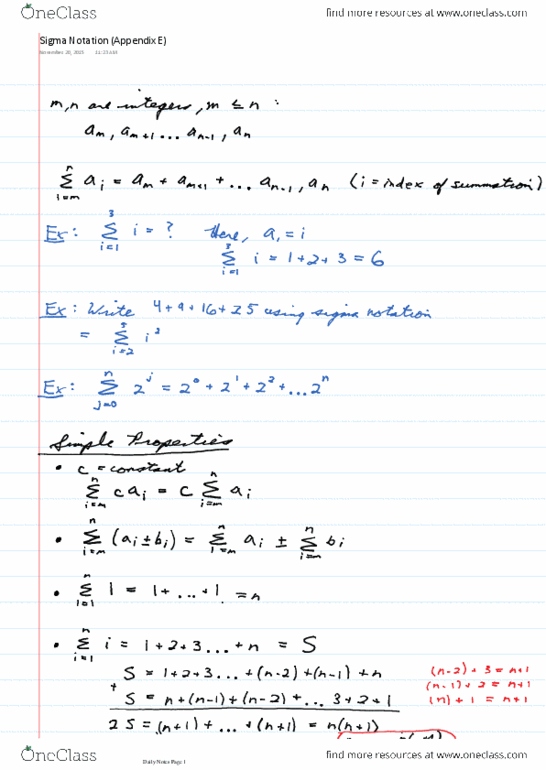 MATH100 Lecture 24: 24_Sigma Notation (Appendix E) thumbnail