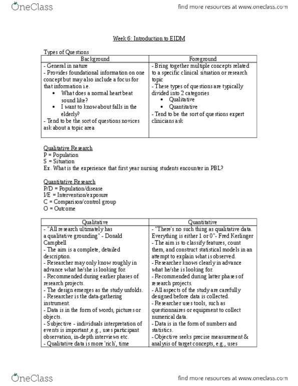 NURSING 1F03 Lecture Notes - Lecture 6: Qualitative Property thumbnail