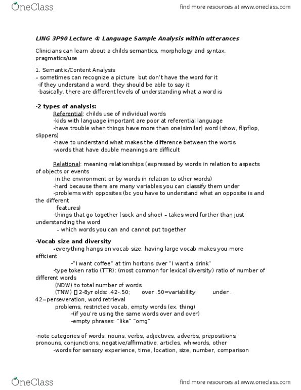 LING 3P90 Lecture Notes - Lecture 4: Dorset Culture, Pragmatics, Literal And Figurative Language thumbnail