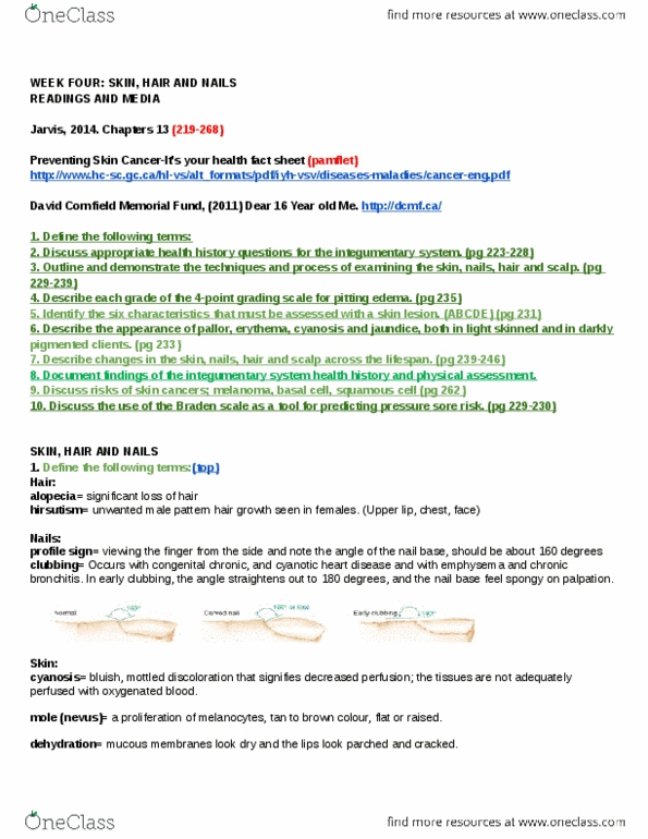 NRS 204 Lecture 4: HealthAssessmentWeek 4Objectives thumbnail