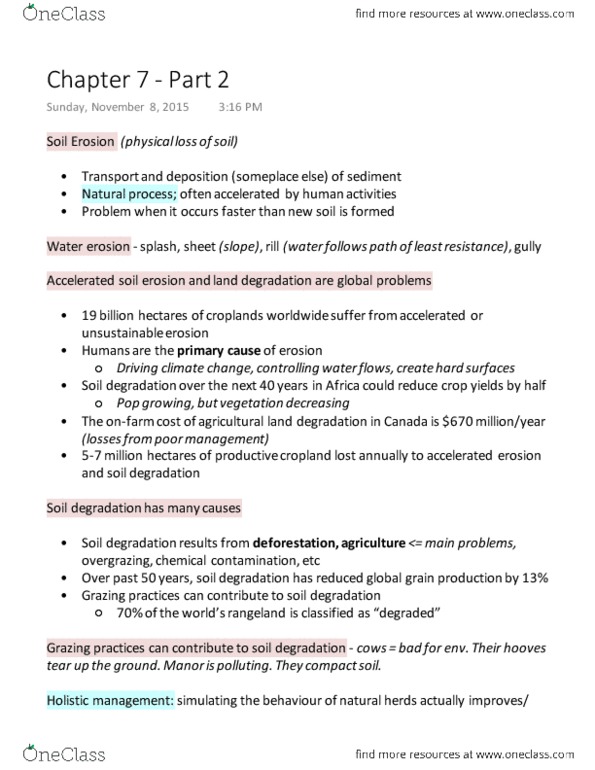 ENV100Y5 Lecture Notes - Lecture 26: Soil Retrogression And Degradation, Dust Bowl, Land Degradation thumbnail