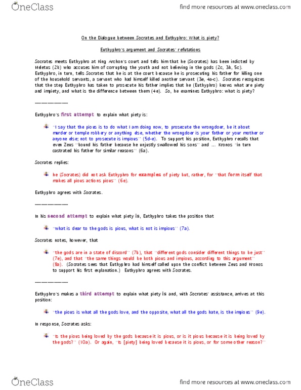 HUMA 1100 Lecture Notes - Lecture 17: Meletus thumbnail