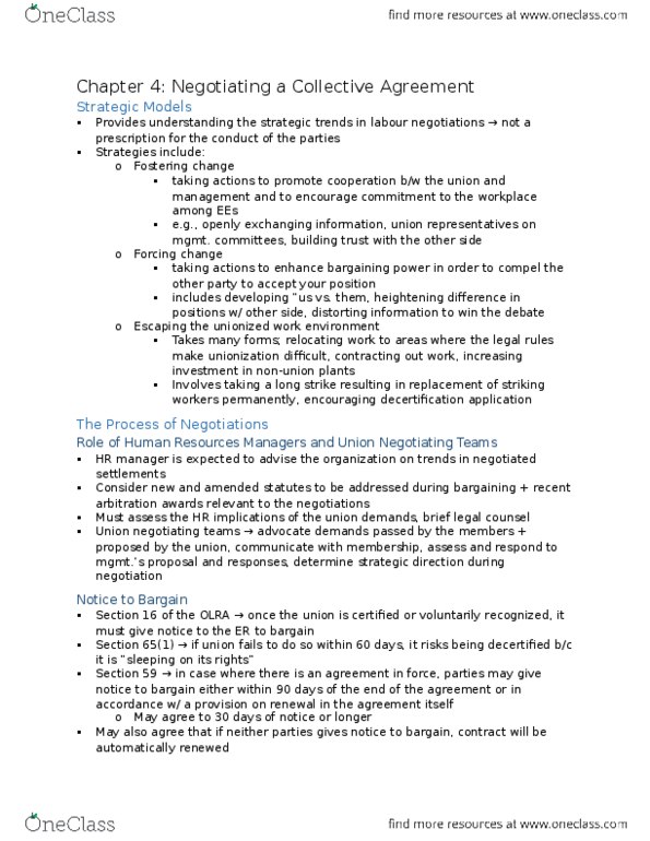 LAW 529 Chapter Notes - Chapter 4: United Automobile Workers, Canadian Auto Workers thumbnail