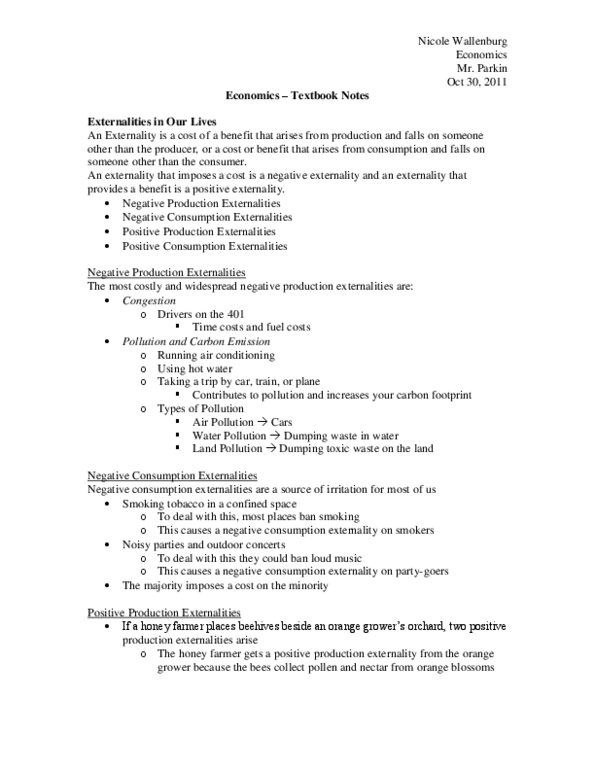 Economics 1021A/B Chapter Notes -Coase Theorem, Economic Equilibrium, Marginal Cost thumbnail