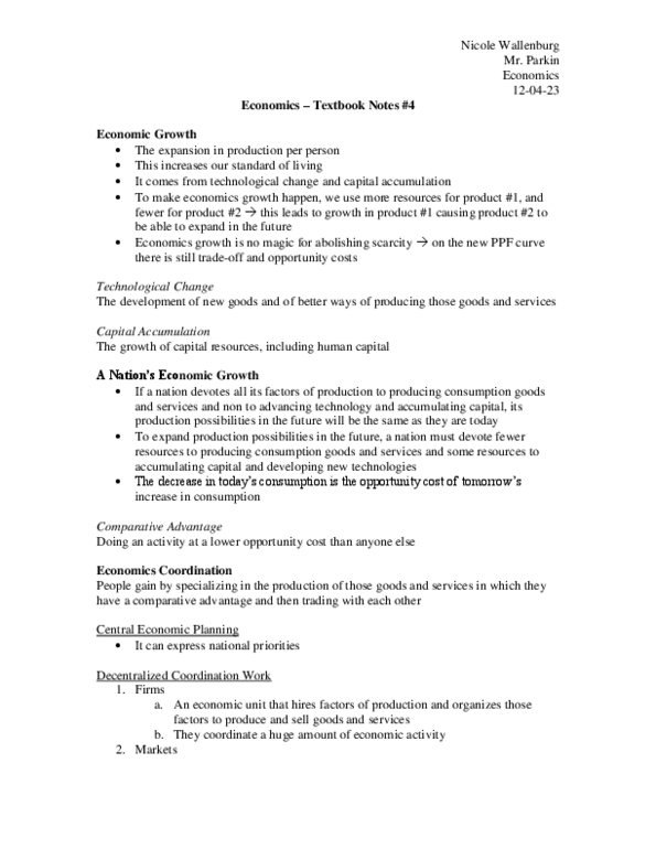 Economics 1021A/B Chapter Notes -Capital Accumulation, Opportunity Cost, Human Capital thumbnail