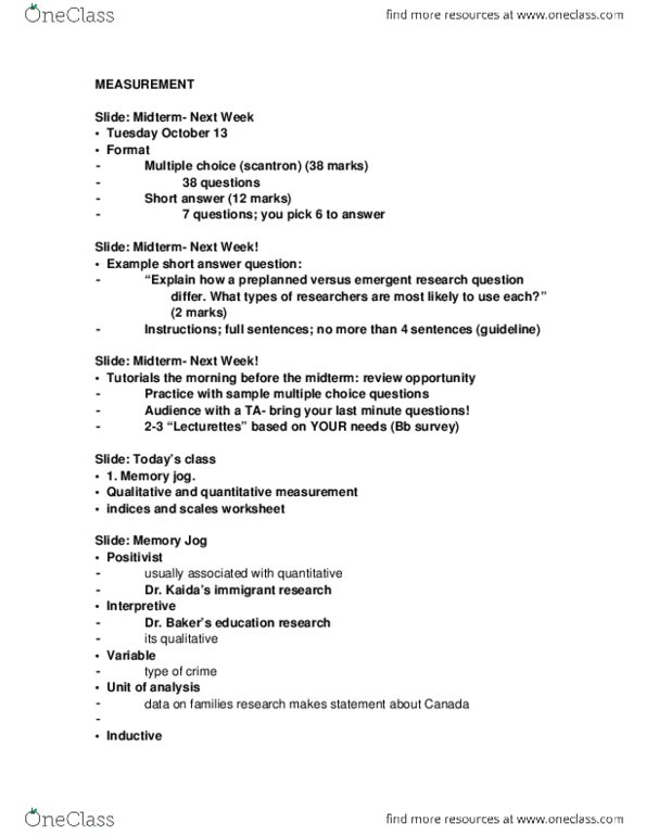 SOC221H5 Lecture Notes - Lecture 5: Homicide, Pearson Education thumbnail