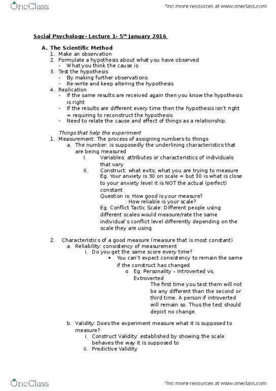 PSYC 2120 Lecture Notes - Lecture 1: Dependent And Independent Variables, Cocaine Dependence thumbnail