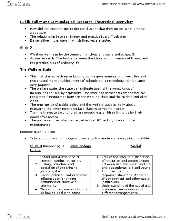 CRIM 2653 Lecture Notes - Lecture 3: Criminology, Big Science, Securitization thumbnail