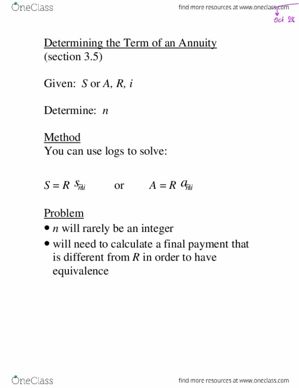 Actuarial Science 2053 Chapter Notes - Chapter 3: Interpolation, B-Method, Linear Interpolation thumbnail