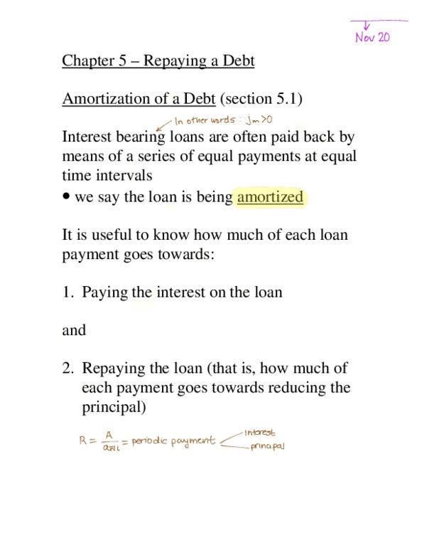 Actuarial Science 2053 Chapter Notes - Chapter 5: Amortization Schedule, Scud, Aldehyde thumbnail