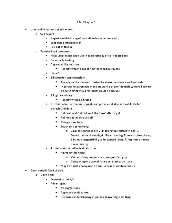 PSYC 2030 Chapter Notes - Chapter 5: Minnesota Multiphasic Personality Inventory, Rorschach Test, Projective Test thumbnail