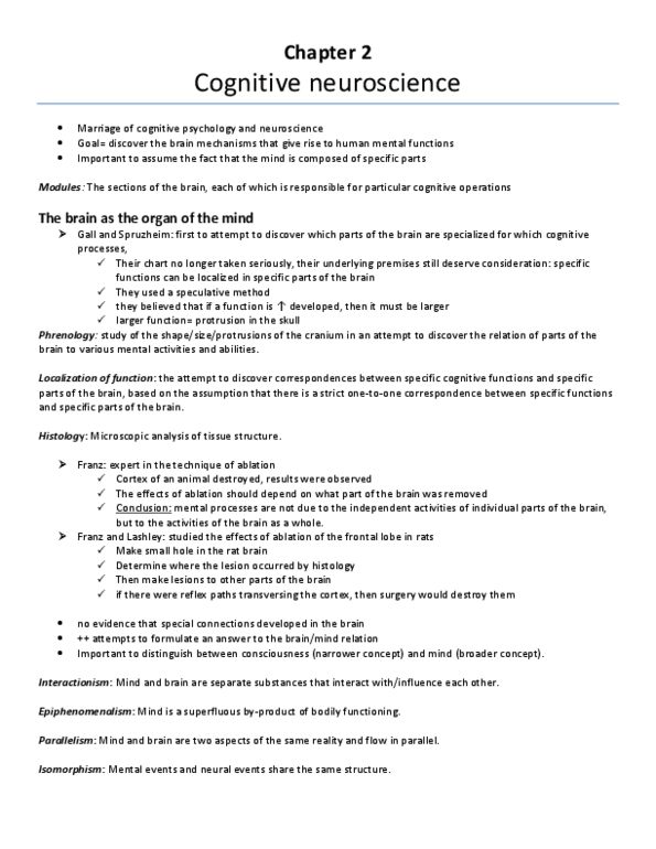 PSYC 213 Chapter Notes - Chapter 2: Inferior Frontal Gyrus, Carl Wernicke, Necker Cube thumbnail