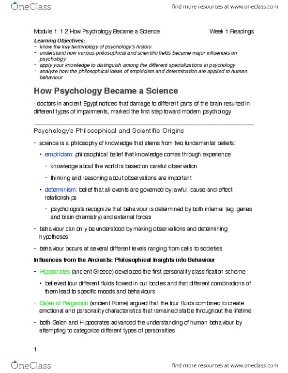 PSYCH101 Chapter 1: PSYCH 101 Chapter 1: An Introduction to Psychological Science > Module 1.2 (ONLINE Week 1): How Psychology Became a Science (Krause, Corts, Smith, Dolderman) thumbnail