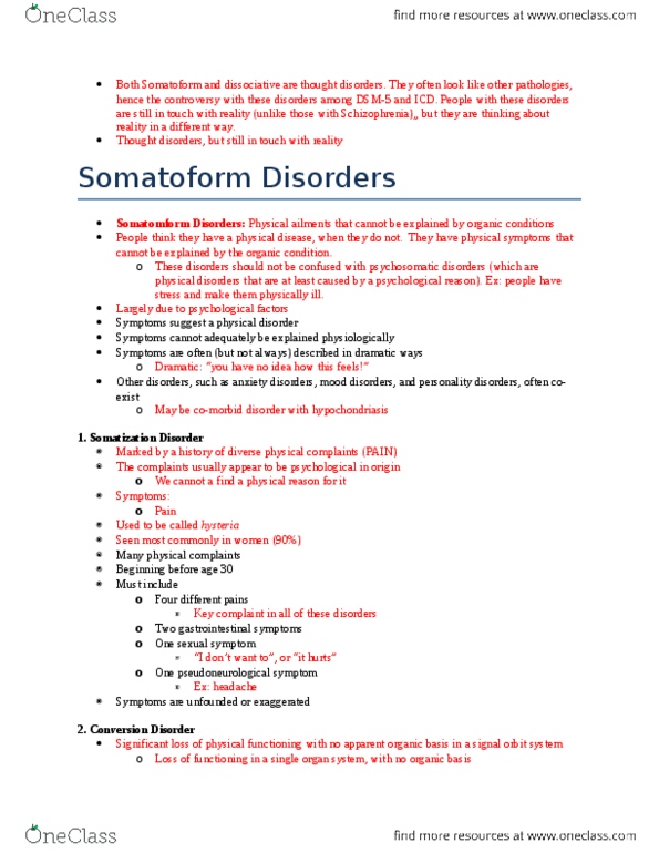 PSY340H5 Lecture Notes - Lecture 6: Factitious Disorder, Reinforcement, Fugue State thumbnail
