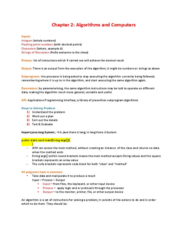 ITM 200 Chapter Notes - Chapter 2: Input Device, Logic Programming, Structured Programming thumbnail