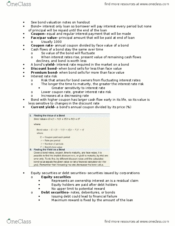 FIN20150 Lecture Notes - Lecture 13: Dirty Price, Global Macro, Convertible Bond thumbnail