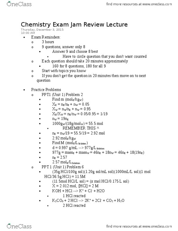 CHM110H5 Lecture Notes - Lecture 30: Titration, Acid Strength, Sodium Hydroxide thumbnail