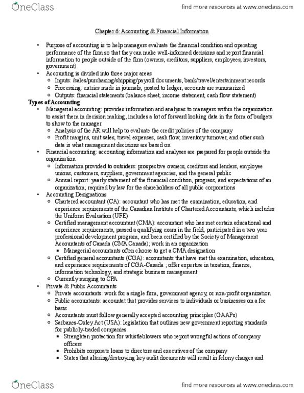 MGM102H5 Chapter Notes - Chapter 6: Chartered Accountant, Retained Earnings, Inventory Turnover thumbnail