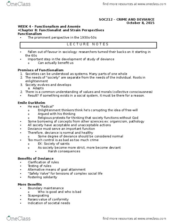 SOC212H1 Lecture Notes - Lecture 4: Scapegoating, Falsifiability, Industrial Revolution thumbnail