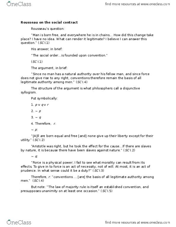 Philosophy 1020 Lecture Notes - Lecture 13: Syllogism thumbnail