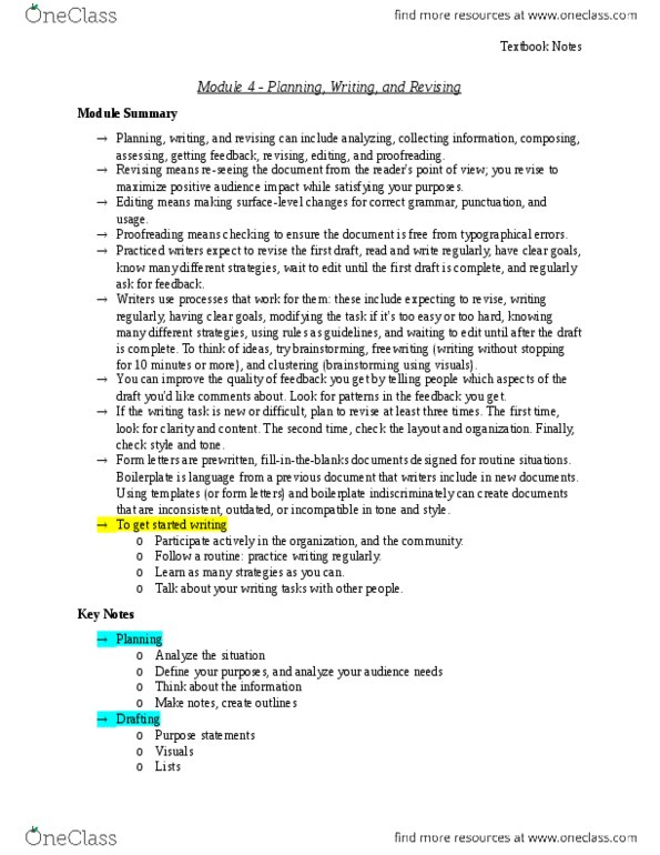 BUSI 1020U Chapter Notes - Chapter 4: Proofreading, Form Letter thumbnail