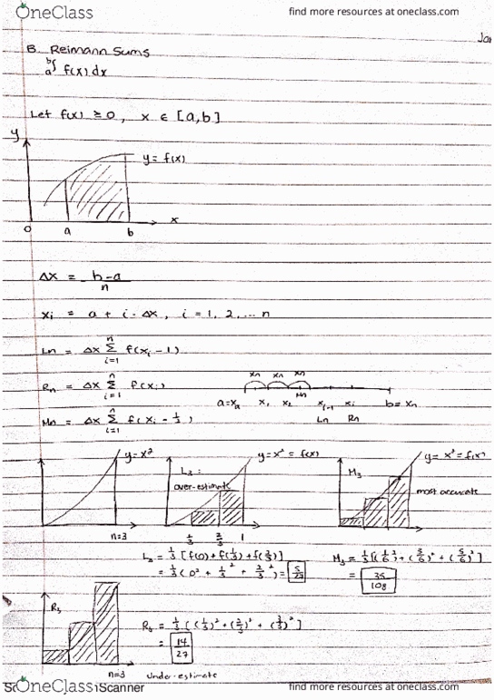 MATH 1010 Lecture 3: Riemann Sums thumbnail