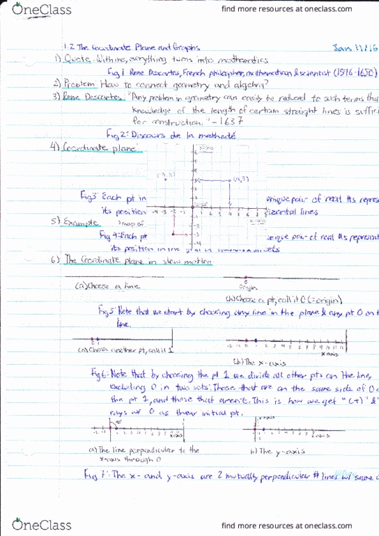 MATH 100 Lecture Notes - Lecture 3: Coordinate System, Point4 thumbnail
