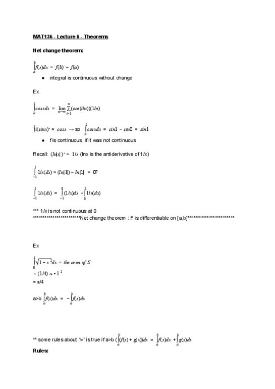 MAT136H1 Lecture 6: Theorems thumbnail