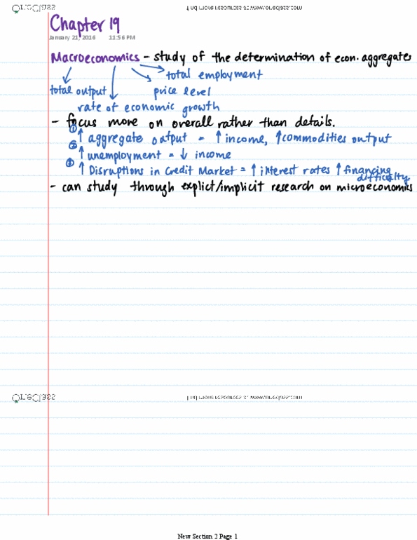 ECON102 Lecture Notes - Lecture 19: Nominal Interest Rate, Potential Output, Real Interest Rate thumbnail