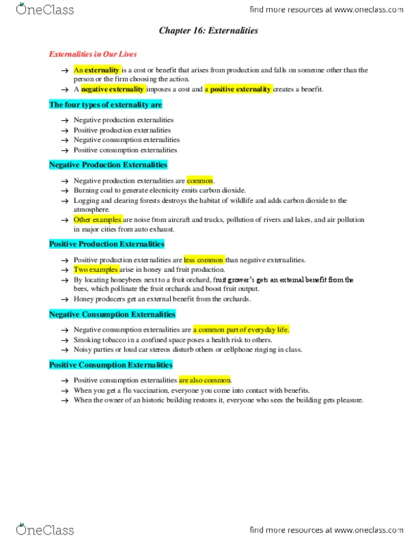 ECON 2010U Lecture Notes - Lecture 14: Marginal Cost, Marginal Utility, Externality thumbnail