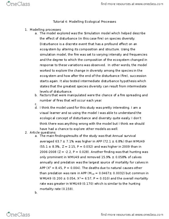 BIO205H5 Lecture Notes - Lecture 4: Discrete Event Simulation thumbnail