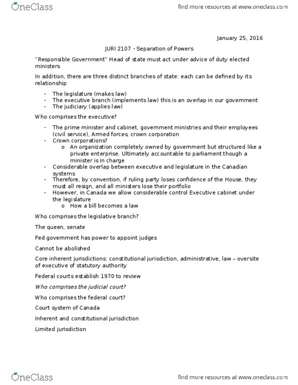 JURI-2107EL Lecture Notes - Lecture 7: European Parliament Committee On Legal Affairs, Responsible Government thumbnail