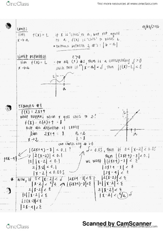 MATH 009A Lecture 2: Introduction to Limits thumbnail