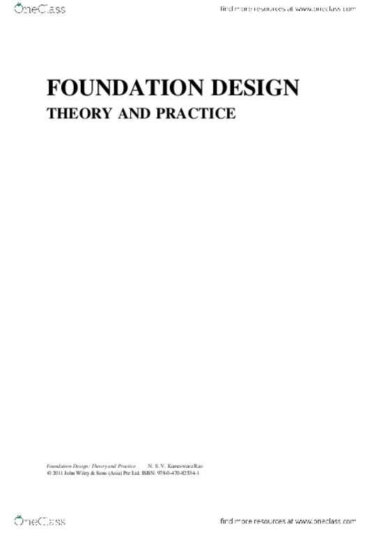 CVL 600 Lecture 1: Foundation Design-Theory and Practice thumbnail