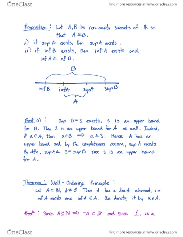 MATH 409 Lecture Notes - Lecture 5: Well-Ordering Principle, Mathematical Induction, Aea thumbnail