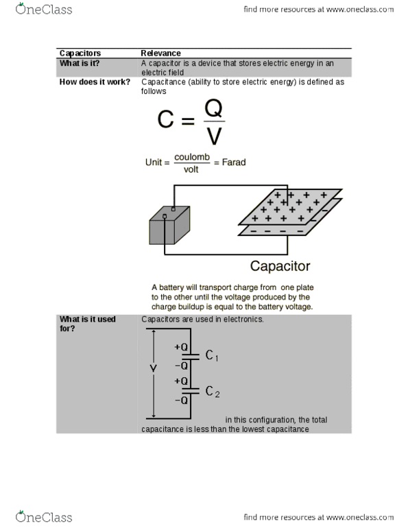 PHY137H5 Lecture Notes - Lecture 5: Farad, Capacitor, Electric Field thumbnail