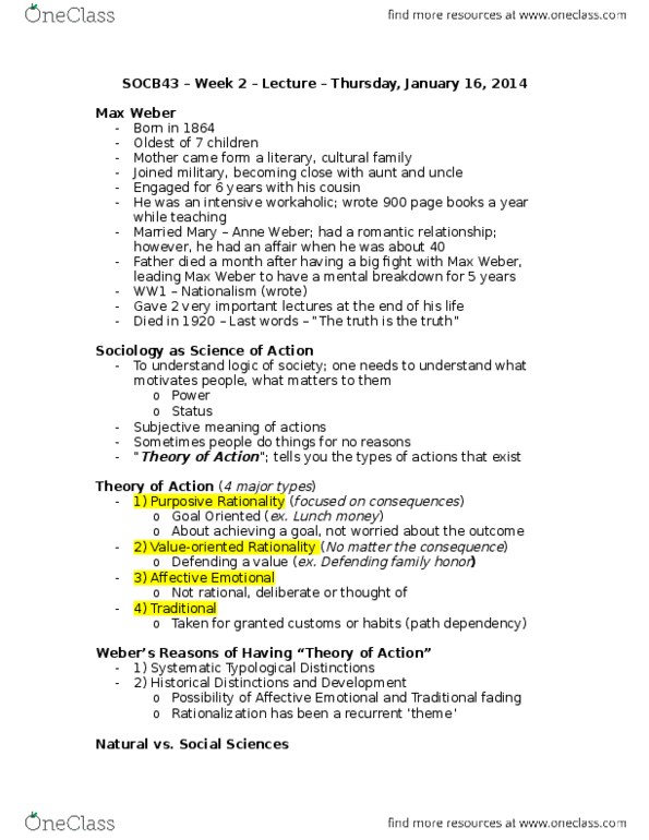 SOCB43H3 Lecture Notes - Lecture 2: Path Dependence, 6 Years, Rationality thumbnail