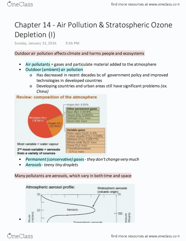 ENV100Y5 Lecture Notes - Lecture 48: Criteria Air Contaminants, Sulfur Dioxide, Argon thumbnail