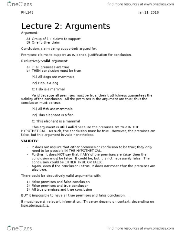 PHL145H5 Lecture 2: 2_PHL145_Arguments thumbnail