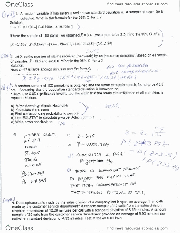 MATH 1P98 Lecture Notes - Lecture 4: Standard Deviation, Ibm Aix, Test Statistic thumbnail