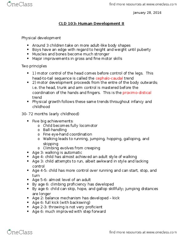 CLD 103 Lecture Notes - Lecture 2: Astrocyte, Neuron thumbnail