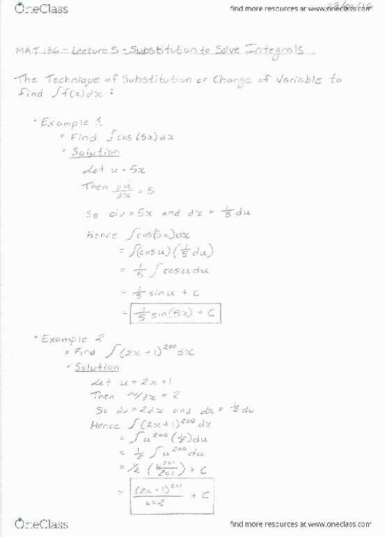 MAT136H1 Lecture Notes - Lecture 5: Inverse Trigonometric Functions, Institute Of Directors, Telephone Numbers In France thumbnail