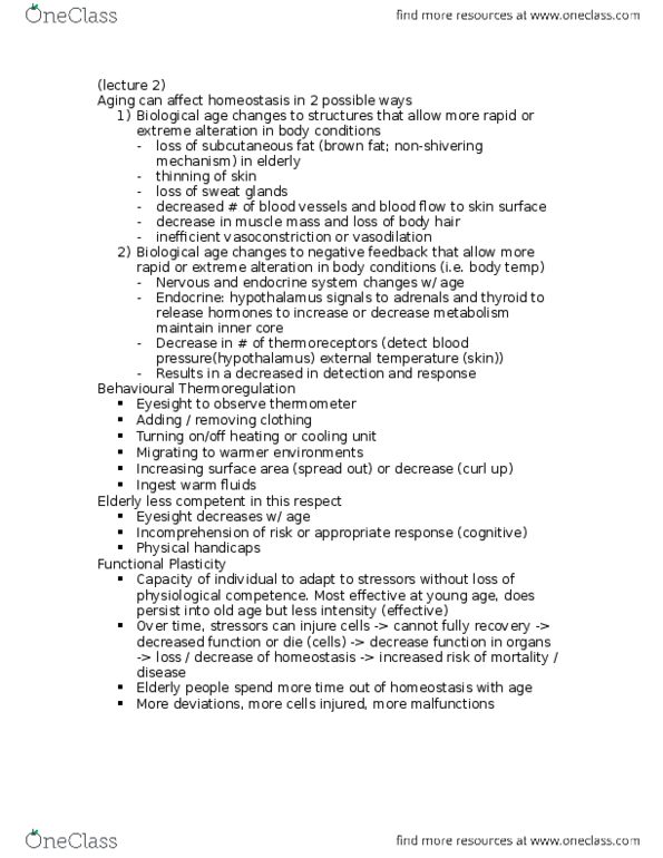 BIOL355 Lecture Notes - Lecture 2: Subcutaneous Tissue, Brown Adipose Tissue, Endocrine System thumbnail